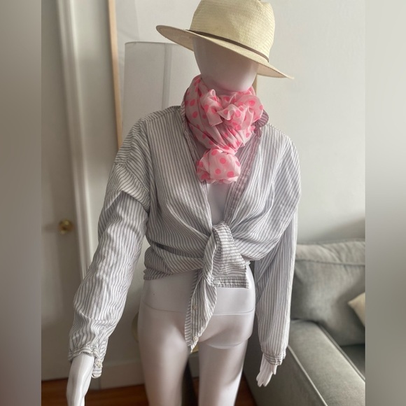 Chinese Laundry Pink Dots Infinity Scarf - Picture 6 of 11